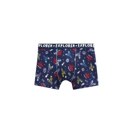 Lot de 2 boxers garçon Spatial BLEU 3 - vertbaudet enfant 