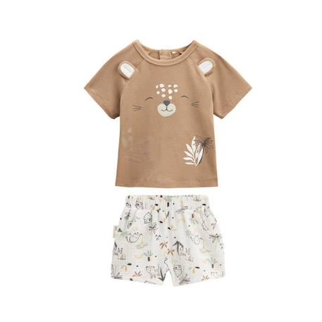 Bébé-Ensemble bébé t-shirt et short en gaze de coton Yao