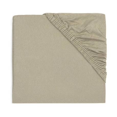 Drap-housse Jersey lit bébé Vert Olive 60 x 120 cm VERT 1 - vertbaudet enfant 