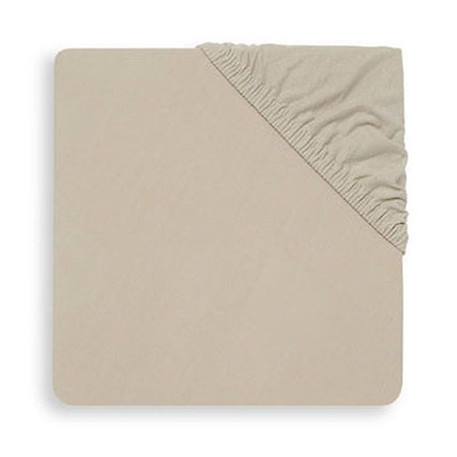 Drap-housse en jersey pour lit de bébé - JOLLEIN - Nougat - 100% coton - 60x120 cm - Lit bébé BEIGE 1 - vertbaudet enfant 