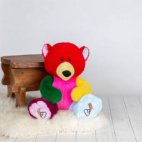 Peluche des émotions Ours Espoir - Grand MULTICOLORE 2 - vertbaudet enfant 