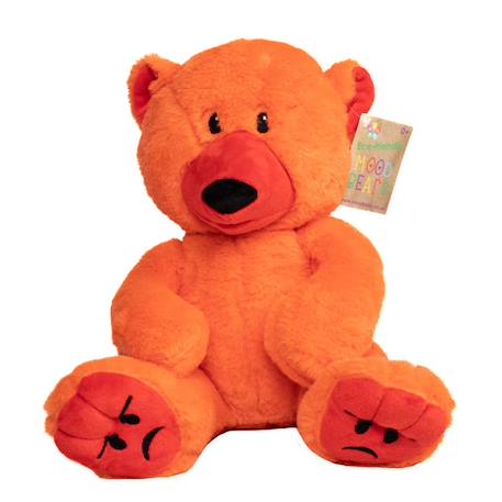 Peluche des émotions Ours Furieux - Grand ORANGE 1 - vertbaudet enfant 