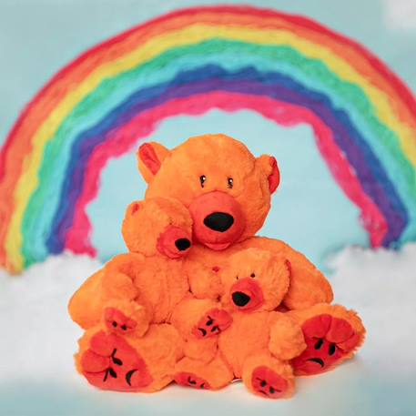 Peluche des émotions Ours Furieux - Grand ORANGE 3 - vertbaudet enfant 