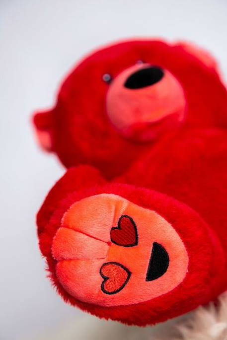 Peluche des émotions Ours Amour - Grand ROUGE 4 - vertbaudet enfant 