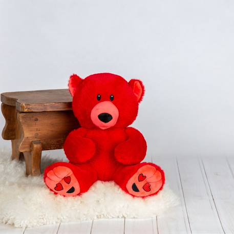 Peluche des émotions Ours Amour - Grand ROUGE 2 - vertbaudet enfant 