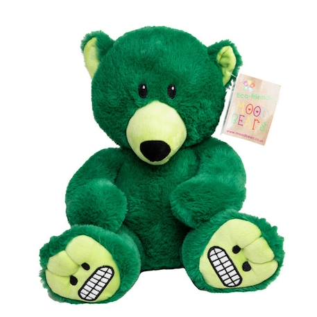 Peluche des émotions Ours Inquiet - Grand VERT 1 - vertbaudet enfant 