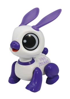 Jouet-Jeux éducatifs-Robots-Power Rabbit Mini - Robot lapin avec effets lumineux et sonores, contrôle par claquement de main, répétition