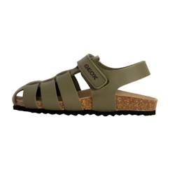 Chaussures-Chaussures garçon 23-38-Sandales-Sandales Cuir Geox Gita - Militaire