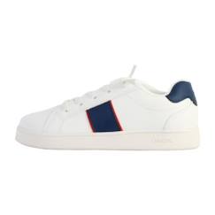 Chaussures-Chaussures fille 23-38-Baskets, tennis-Basket à Lacets Geox Eclyper - Blanc / Marine