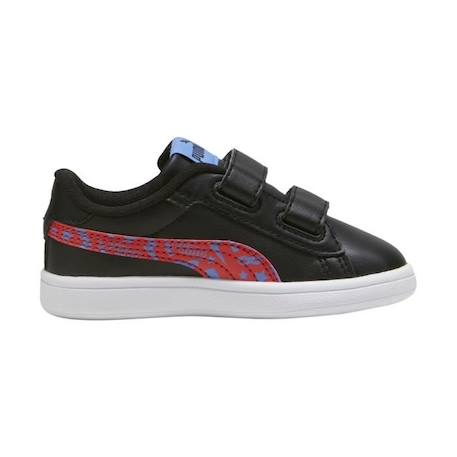 Basket à Scratch Puma Smash - Noir/Rouge/Bleu NOIR 2 - vertbaudet enfant 