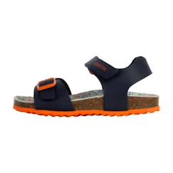 Sandale Cuir Geox Ghita - Navy-Orange sombre  - vertbaudet enfant