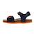 Sandale Cuir Geox Ghita - Navy-Orange sombre JAUNE 1 - vertbaudet enfant 