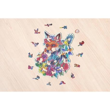 Puzzle en bois Renard coloré 150 pièces robustes et naturelles dont 15 figurines en bois (whimsies), Qualité premium - Pour enfants MARRON 4 - vertbaudet enfant 