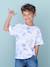 Tee-shirt motifs graphiques vacances garçon blanc imprimé+bleu ardoise+vert imprimé 1 - vertbaudet enfant 