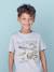 Tee-shirt Basics motifs animaliers garçon bleu ardoise+gris chiné 4 - vertbaudet enfant 