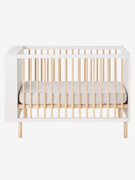 Lit bébé fixe + rangement bibliothèque LIGNE BOULIER blanc 5 - vertbaudet enfant 