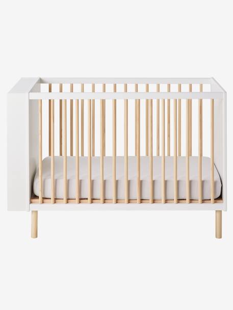 Lit bébé fixe + rangement bibliothèque LIGNE BOULIER blanc 4 - vertbaudet enfant 