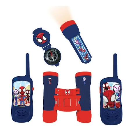 Kit d’aventurier avec Talkie-Walkies portée 120m SPIDEY ROUGE 1 - vertbaudet enfant 