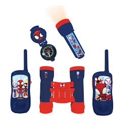 Jouet-Jeux éducatifs-Kit d’aventurier avec Talkie-Walkies portée 120m SPIDEY