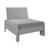 Fauteuil convertible en lit avec coussins en pin gris 75x190 Basile GRIS 1 - vertbaudet enfant 