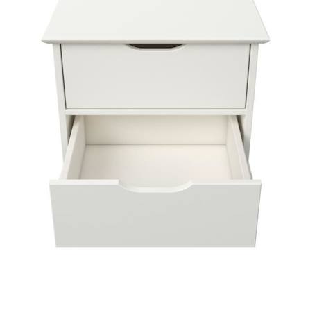 Chevet effet bois blanc Leopold BLANC 4 - vertbaudet enfant 