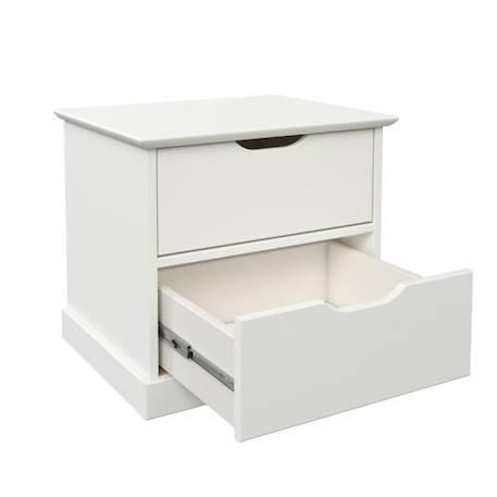 Chevet effet bois blanc Leopold BLANC 3 - vertbaudet enfant 