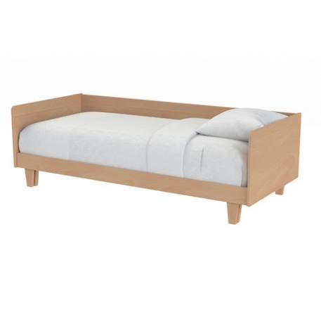 Lit extensible en hêtre naturel 80-160x200 Ayden BEIGE 3 - vertbaudet enfant 