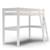 Lit mezzanine échelle inclinée en pin blanc 90x200 Lilja BLANC 1 - vertbaudet enfant 