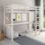 Lit mezzanine en pin blanc 90x200 Arthur BLANC 1 - vertbaudet enfant 