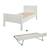 Lit enfant avec lit gigogne en pin blanc 90x200 Achille BLANC 4 - vertbaudet enfant 