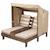 KidKraft - Double chaise longue en bois pour enfant avec auvent - Café BEIGE 4 - vertbaudet enfant 