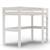 Lit mezzanine échelle droite en pin blanc 90x200 Lilja BLANC 1 - vertbaudet enfant 