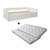 Lit avec lit gigogne et matelas en pin blanc 90x200 Arthur BLANC 3 - vertbaudet enfant 