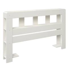 Chambre et rangement-Chambre-Lit bébé, lit enfant-Accessoires de lit-Tête de lit palette en pin blanc 120x200 Siméon