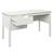 Bureau à deux tiroirs en pin blanc 75x135 Leopold BLANC 4 - vertbaudet enfant 