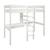 Lit mezzanine avec bureau et chauffeuse en pin blanc 90x200 Basile BLANC 4 - vertbaudet enfant 