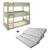 Lit superposé triple et matelas en pin vert 90x200 Leopold VERT 2 - vertbaudet enfant 