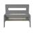 Fauteuil convertible en lit avec coussins en pin gris 75x190 Basile GRIS 4 - vertbaudet enfant 