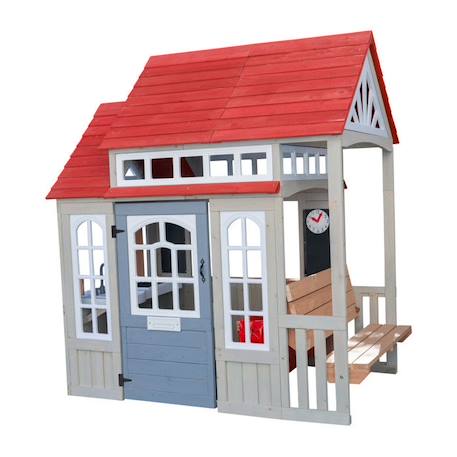 KidKraft - Maisonnette d'extérieur Braewood en bois FSC pour enfant MULTICOLORE 1 - vertbaudet enfant 