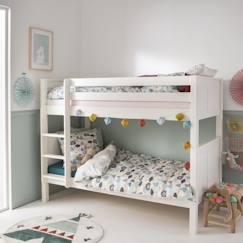 Lit superposé et matelas en pin blanc 90x190 Arthur  - vertbaudet enfant