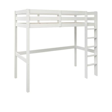 Lit mezzanine en pin blanc 90x200 Arthur BLANC 2 - vertbaudet enfant 