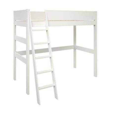 Lit mezzanine en pin blanc 90x190 Colette BLANC 2 - vertbaudet enfant 