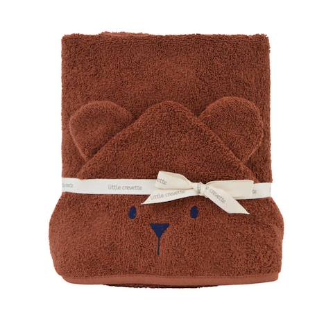 Cape de bain à oreilles Ourson - tonka MARRON 1 - vertbaudet enfant 