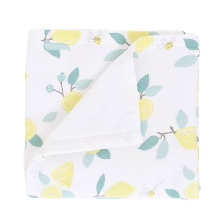 Couverture gaze de coton bio* Limonade JAUNE 1 - vertbaudet enfant 