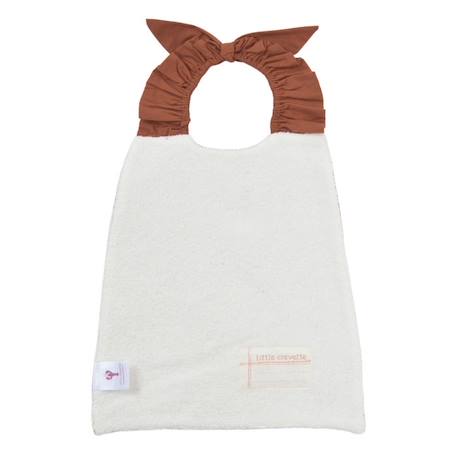 Bavoir élastiqué en coton bio* Ourson - tonka MARRON 3 - vertbaudet enfant 