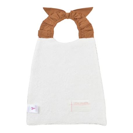 Bavoir élastiqué en coton bio* Ourson - caramel MARRON 3 - vertbaudet enfant 