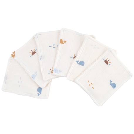 Lot de 12 lingettes lavables coton bio*  Malo BEIGE 2 - vertbaudet enfant 