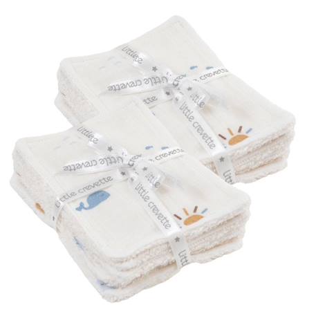 Lot de 12 lingettes lavables coton bio*  Malo BEIGE 1 - vertbaudet enfant 