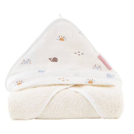 Cape de bain Malo BEIGE 1 - vertbaudet enfant 