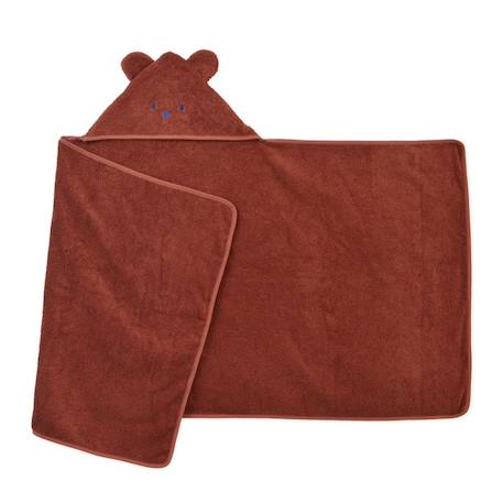 Cape de bain à oreilles Ourson - tonka MARRON 5 - vertbaudet enfant 